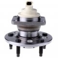 Ocpty New Wheel Hub Bearings Rear 5 Lugs W Abs Compatible For Pontiac Chevrolet Oldsmobile Cadillac Buick 1991-2005 With Oe
