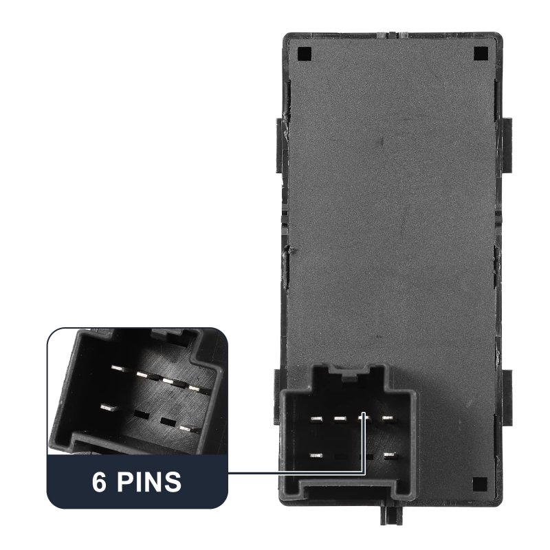 1 Pcs Front Right Side Door Window Switch For Chevrolet Colorado 2015-2022 23436336 Plastic Metal Black