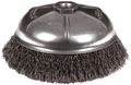 Weiler 36037 Vortec Pro 6 Crimped Wire Cup Brush 020 Steel Fill 5 8 -11 Unc Nut