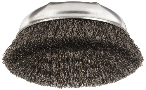 Weiler 36037 Vortec Pro 6 Crimped Wire Cup Brush 020 Steel Fill 5 8 -11 Unc Nut