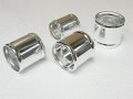Autobahn88 Aluminum Alloy Hose Joiner Pipe Od 1 34 34mm L 3 76mm Glossy Polished Includes 2 G-clamps