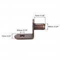 Uxcell Shelf Support Peg 6mm L-shaped Furniture Cabinet Bracket Pegs W Sleeve For Kitchen Book Shelves Supplies Bronze 20pcs
