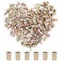 Hilitchi 120 Pcs 4-20 Unc Rivet Nuts Threaded Insert Nut 1 Rivnut 