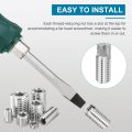 4 Pcs 316 Stainless Steel Reducing Nut M10x1 5 Male To M6x1 Female 12mm Length Thread Repair Insert Nuts For Industrial And