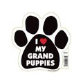 I Heart My Grand Puppies Pet Magnet 