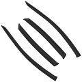 Side Window Deflectors For 2013 2018 Nissan Altima 4 Piece Outside Mount Rain Guards With Smoked Tint Tape On Wind 
