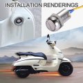 Goofit 2 Wire Iron Ignition Switch Key With Keys On-off Replacement For Electrics Scooter Atv Moped Go Kart Pocket Bike