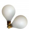 Satco S3751 120v Pear Candelabra Base 25-watt G12 5 Light Bulb Satin White 