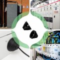 Flyshop Black 130 Mm 5-1 8 Tower Shaped Rubber Grommet 120 4-3 4 Id Synthetic Wire Protector Firewall Cable Protection Box