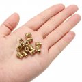 Uxcell M4 Threaded Inserts 50 Pcs Metric Knurled Nuts Brass Heat-set For Plastic 3d Printing Components