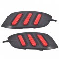 Labwork Red Rear Bumper Brake Light Reflector Lamps Replacement For 2016-2020 Civic Sedan Function As Tail And Fog Lights