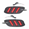 Red Rear Bumper Brake Light Reflector Lamps For Honda Civic 2016 2020 Led Tail And Fog Lights Replacement Lx Ex Touring Sedan