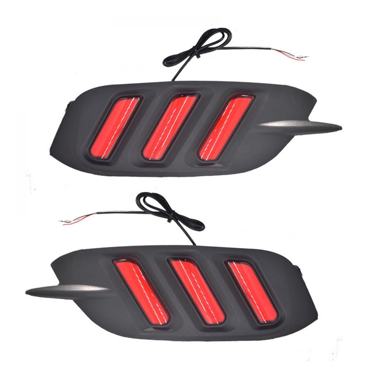 Red Rear Bumper Brake Light Reflector Lamps For Honda Civic 2016 2020 Led Tail And Fog Lights Replacement Lx Ex Touring Sedan