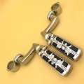 Xkh Group Motorcycle Chrome Adjustable Peg Mounting Kit Wing Zombie Sull Footrest For V-star Roadstar Suzuki Boulevard Equipped