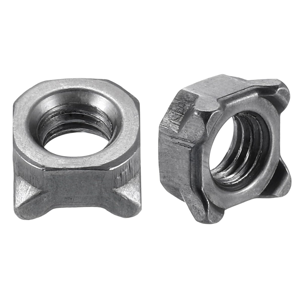 Weld Nuts M6 Square Unc Carbon Steel Machine Screw Gray 100pcs
