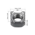Weld Nuts M6 Square Unc Carbon Steel Machine Screw Gray 100pcs