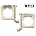 Headlight Trim Bezel Door Chrome Silver For Chevy Blazer Gmc Jimmy 1973-1978 Gm2513134 Gm2512134 376628 376627 Driver Passenger