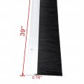 Uxcell Door Brush Bottom Sweep Silver Tone H-shape Aluminum Alloy Holder With 2-inch Pp Silicone Soft 1000mm X 72mm Approx 39