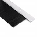 Uxcell Door Brush Bottom Sweep Silver Tone H-shape Aluminum Alloy Holder With 2-inch Pp Silicone Soft 1000mm X 72mm Approx 39