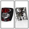 Black 1999-2004 Jeep Grand Cherokee Tail Lights Lamps W Led Side Marker Rear Brake Replacement Assembly