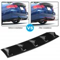Rear Bumper Spoiler Universal Car Chassis Shark Fin Wing Lip Diffuser M