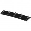 Qiilu Rear Bumper Spoiler Universal Car Chassis Shark Fin Wing Lip Diffuser M