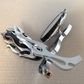 Motorcycle Flame Style Rearview Mirror For Any Cruiser Chopper Custom Chrome