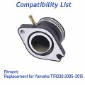 Carburetor Intake Boot Replacement For Yamaha Ttr230 2005-2015 1c6-e3586-00-00 1c6e35860000