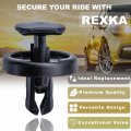 Rexka 30pcs Bumper Cover Radiator Support Splash Shield Wheel Opening Retainer Clips 90467-07220 For Toyota Lexus 4runner C-hr