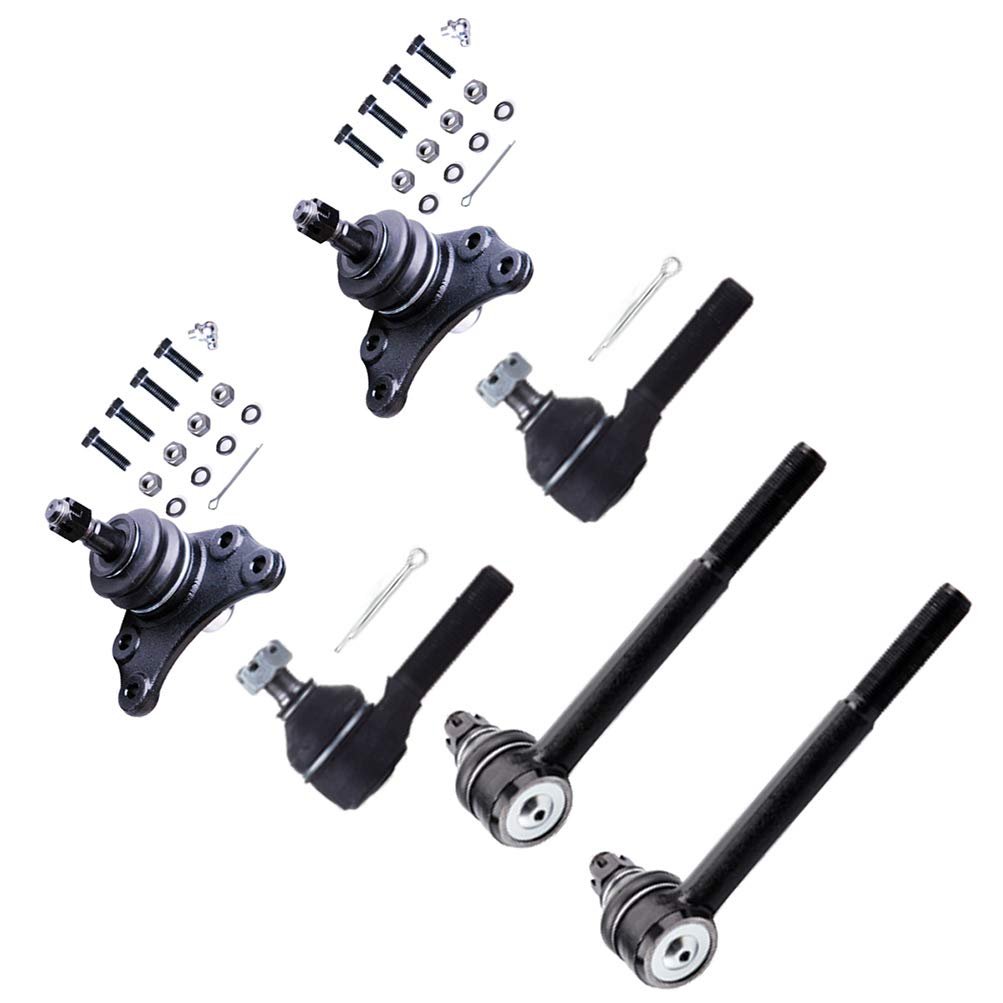 6pc Set Front Suspension Kit Fit 1984-1995 For Toyota Pickup Inner Tie Rod End Outer Upper Ball Joint