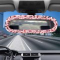 Tomeusey Cherry Blossom Car Rearview Mirrors Cover Universal Stretchy Vehicle Interior Mirror Adjust Awitch Accessories For