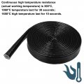 X Autohaux 1 2 Id 10ft Heat Shielded Fire Sleeve Silicone Coated Fiberglass Tape For Automotive Hose Lines Wires Electrical