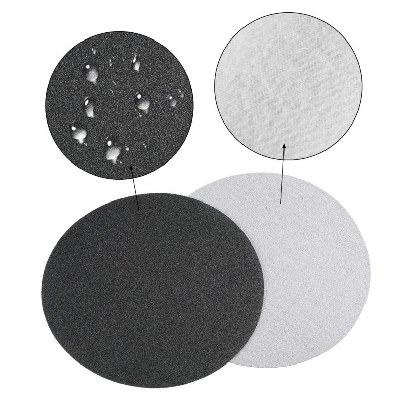6-inch Hook And Loop Sanding Disc Wet Dry Silicon Carbide 100 120 150 Grit Assorted 9 Pcs
