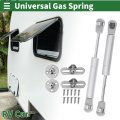 150mm 5 91 Gas Struts 156n Springs Silver Tone Carbon Steel 2 Set Rv Car Toolbox Lid Storage Box Cover Cabinet Door