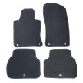Velour Floor Mats For Infiniti Q60 2017 2022 Custom Fit Front And Rear Black Carpet Liners Anti Slip All Season Full Set 