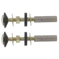 2-pack Toilet Tank To Bowl Bolt Gaskets Kits Seal Gasket Replacement With Long Nut Fits 2 And 3 Flush Valve Coupling Kit 