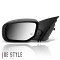 Auto Dynasty Ch1320407 Factory Style Driver Left Side Mirror Manual Folding Power Adjust Heated Glass Compatible With Dodge