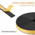 Uxcell Weather Stripping 5 8 W X 64 T 13ft L Adhesive Door Window Seal Strip Foam Tape For Doors Insulation