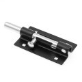 U 117618 Extra Heavy Duty Door And Gate Slide Barrel Bolt Latch 5 In Matte Black Single Pack With Screws 