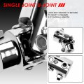 Universal 3 2 Inches Length 38 Degree Working Angel Single Steering Shaft U Joint 9 16 26 Spline X 1 Dd Stainless Steel