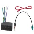 Version Car Stereo Wiring Harness Antenna Adapter Kit Fit For Dodge Challenger 2015-2017 No Factory Premium Amp 