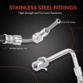 A-premium Rear Passenger Brake Hydraulic Hose Compatible With Ford Models Windstar 1995-2003 Drum Replace 3f2z2282cb