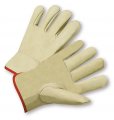 Cowhide Leather Safety Work Gloves 990ik 3x Large Grain Keystone Thumb Gunn Cut Driver With Shirred Elastic Wrist Pack Of 12 