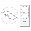 Uxcell 50set Glass Retainer Clips Kit 21mm Plastic Cabinet With Screws For Fixing 9mm Thick Doors Mirror Clear