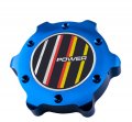 Vms Racing Blue Oil Cap Power Bsry Emblem In Billet Aluminum Compatible With E34 E39 E53 E60 E61 M5 X5 Sav 525i 525xi 528i 530i