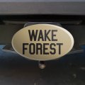 Wake Forest University Secondary Logo Oval Tow Hitch Cover Trailer Plug Insert 2