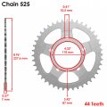Caltric Red O-ring Drive Chain And Sprocket Kit Compatible With Suzuki Sv650s Sv 650s 1999-2009