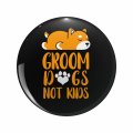 1080 Graphics Groom Dogs Not Kid Key Chain Double Sided Stainless Steel Keychain 