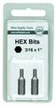 Wiha 71373 5 16 By 25mm Hex Inch Insert Bit 2-pack 