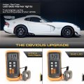 4pc Full Led Strip Side Marker Light Fender Parking Lamp For 2013-2017 Dodge Viper Chrome Housing Clear Lens Direct Replacement